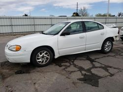 Pontiac salvage cars for sale: 2004 Pontiac Grand AM SE1