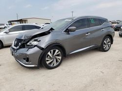 Salvage cars for sale from Copart San Antonio, TX: 2021 Nissan Murano SL