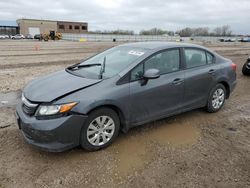 2012 Honda Civic LX en venta en Kansas City, KS