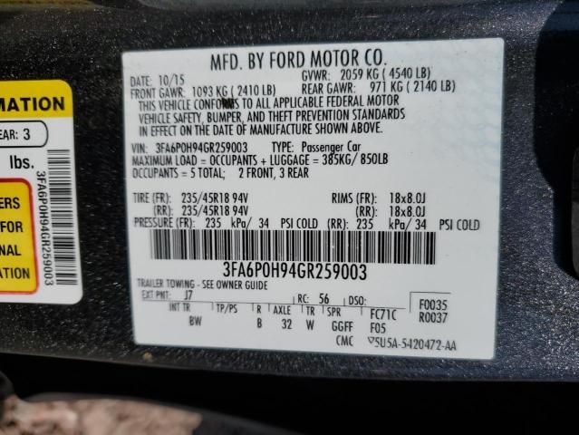 2016 Ford Fusion SE