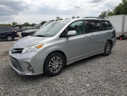 Salvage cars for sale from Copart Riverview, FL: 2019 Toyota Sienna XLE