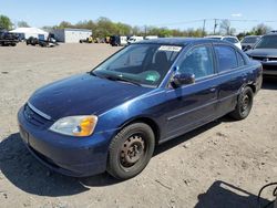 Honda salvage cars for sale: 2002 Honda Civic EX