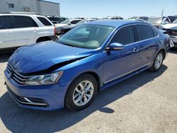 Salvage cars for sale from Copart Tucson, AZ: 2016 Volkswagen Passat S