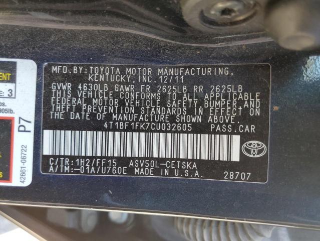 2012 Toyota Camry Base