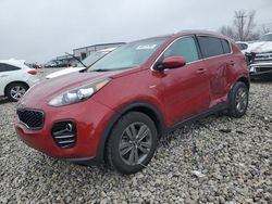 KIA salvage cars for sale: 2017 KIA Sportage LX