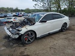 Honda Accord Sport salvage cars for sale: 2018 Honda Accord Sport