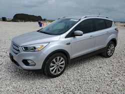 Salvage cars for sale from Copart Temple, TX: 2018 Ford Escape Titanium