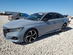 Salvage cars for sale from Copart New Braunfels, TX: 2022 Honda Accord Sport