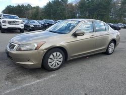 Salvage cars for sale from Copart Exeter, RI: 2009 Honda Accord LX