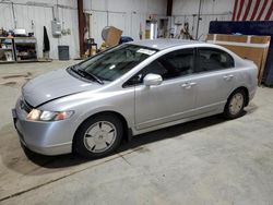 Salvage cars for sale from Copart Billings, MT: 2007 Honda Civic Hybrid