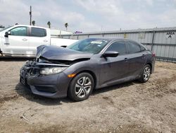 Salvage cars for sale from Copart Mercedes, TX: 2017 Honda Civic LX