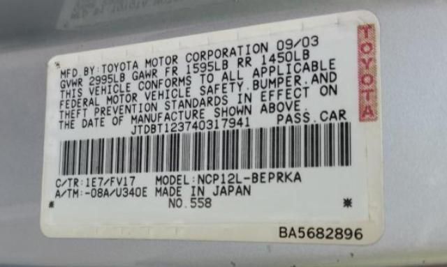 2004 Toyota Echo