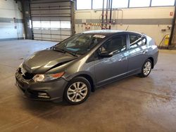Salvage cars for sale from Copart Wheeling, IL: 2013 Honda Insight EX