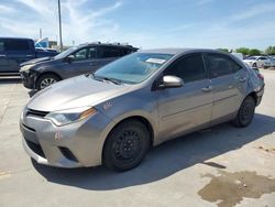 Toyota Corolla l salvage cars for sale: 2014 Toyota Corolla L