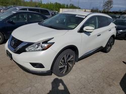 Nissan Murano s salvage cars for sale: 2016 Nissan Murano S