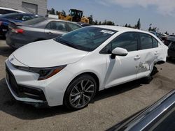 Salvage cars for sale from Copart Rancho Cucamonga, CA: 2021 Toyota Corolla SE