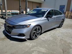 Vehiculos salvage en venta de Copart Hayward, CA: 2021 Honda Accord Sport SE