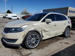 Lincoln salvage cars for sale: 2016 Lincoln MKX Reserve