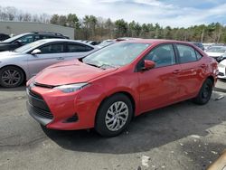 Toyota Corolla l salvage cars for sale: 2017 Toyota Corolla L