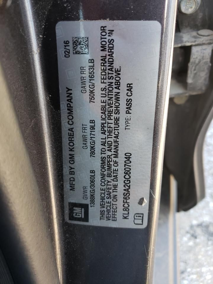 2016 Chevrolet Spark 2LT