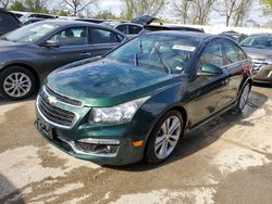 Chevrolet Cruze salvage cars for sale: 2015 Chevrolet Cruze LTZ