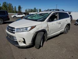 Vehiculos salvage en venta de Copart Portland, OR: 2017 Toyota Highlander SE