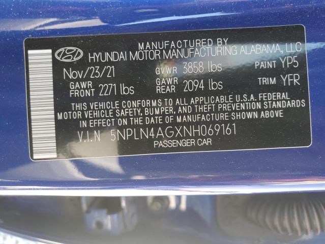 2022 Hyundai Elantra SEL