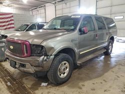 Ford salvage cars for sale: 2004 Ford Excursion Limited