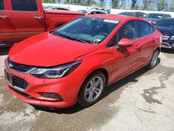 Chevrolet salvage cars for sale: 2016 Chevrolet Cruze LT