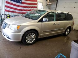 Vehiculos salvage en venta de Copart Lyman, ME: 2016 Chrysler Town & Country Limited