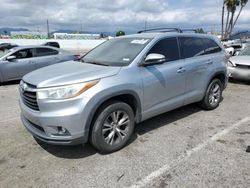 Salvage cars for sale from Copart Van Nuys, CA: 2015 Toyota Highlander LE