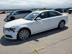Salvage cars for sale from Copart Grand Prairie, TX: 2015 Audi A6 Premium Plus