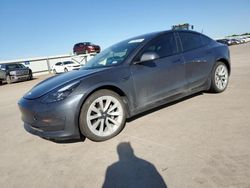 2022 Tesla Model 3 en venta en Wilmer, TX