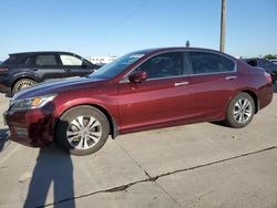 Honda Accord LX salvage cars for sale: 2015 Honda Accord LX