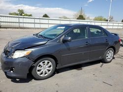 Toyota salvage cars for sale: 2009 Toyota Corolla Base