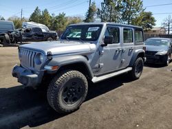 Jeep salvage cars for sale: 2018 Jeep Wrangler Unlimited Sport