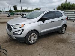 Vehiculos salvage en venta de Copart Miami, FL: 2018 Ford Ecosport S