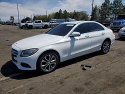 Mercedes-Benz salvage cars for sale: 2015 Mercedes-Benz C 300 4matic