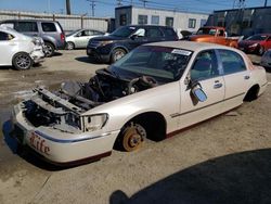 Salvage cars for sale from Copart Los Angeles, CA: 2001 Lincoln Town Car Cartier