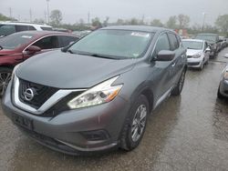 Nissan salvage cars for sale: 2017 Nissan Murano S