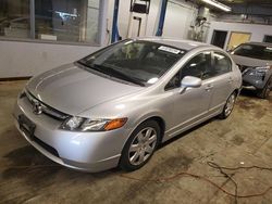 Salvage cars for sale from Copart Wheeling, IL: 2008 Honda Civic LX