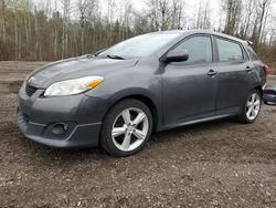 Toyota salvage cars for sale: 2010 Toyota Corolla Matrix S