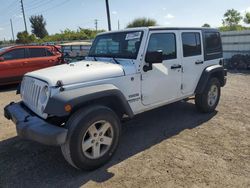 Vehiculos salvage en venta de Copart Miami, FL: 2017 Jeep Wrangler Unlimited Sport