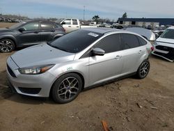 Salvage cars for sale from Copart Woodhaven, MI: 2017 Ford Focus SEL