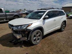 2018 Toyota Highlander Limited en venta en Brighton, CO