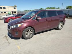 Salvage cars for sale from Copart Wilmer, TX: 2017 KIA Sedona LX