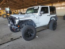 Jeep salvage cars for sale: 2015 Jeep Wrangler Sport