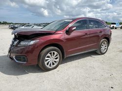 Salvage cars for sale from Copart West Palm Beach, FL: 2018 Acura RDX Technology