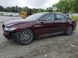 Lincoln Continental salvage cars for sale: 2017 Lincoln Continental Select