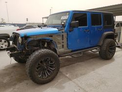 Jeep salvage cars for sale: 2016 Jeep Wrangler Unlimited Sport